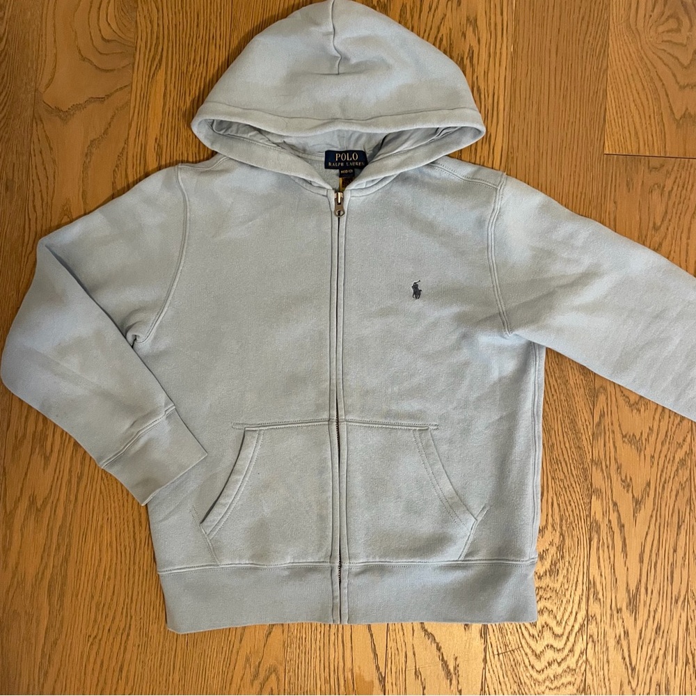 Polo by Ralph Lauren Kids Light Blue Zip-Up Hoodie
